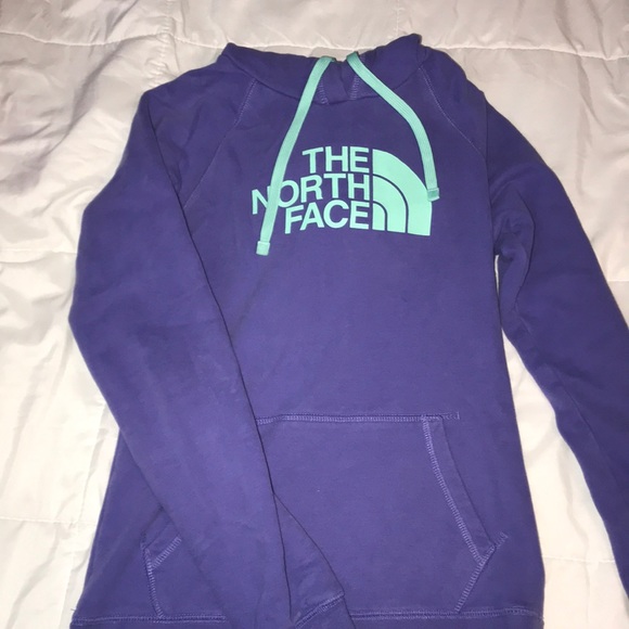 purple north face jumper